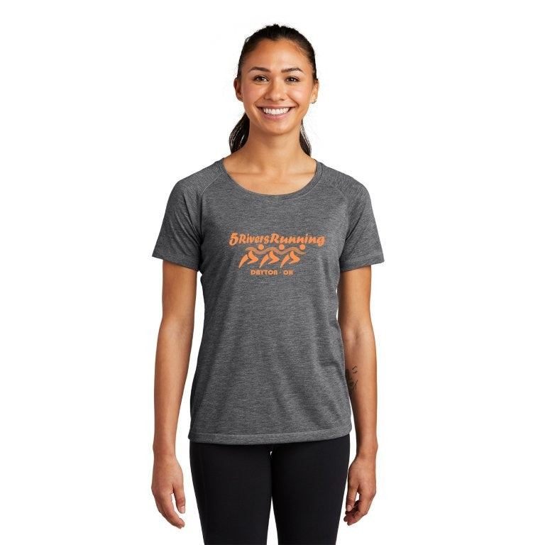 Women's 5 Rivers Tri-Blend Wicking Scoop Neck Raglan Tee
