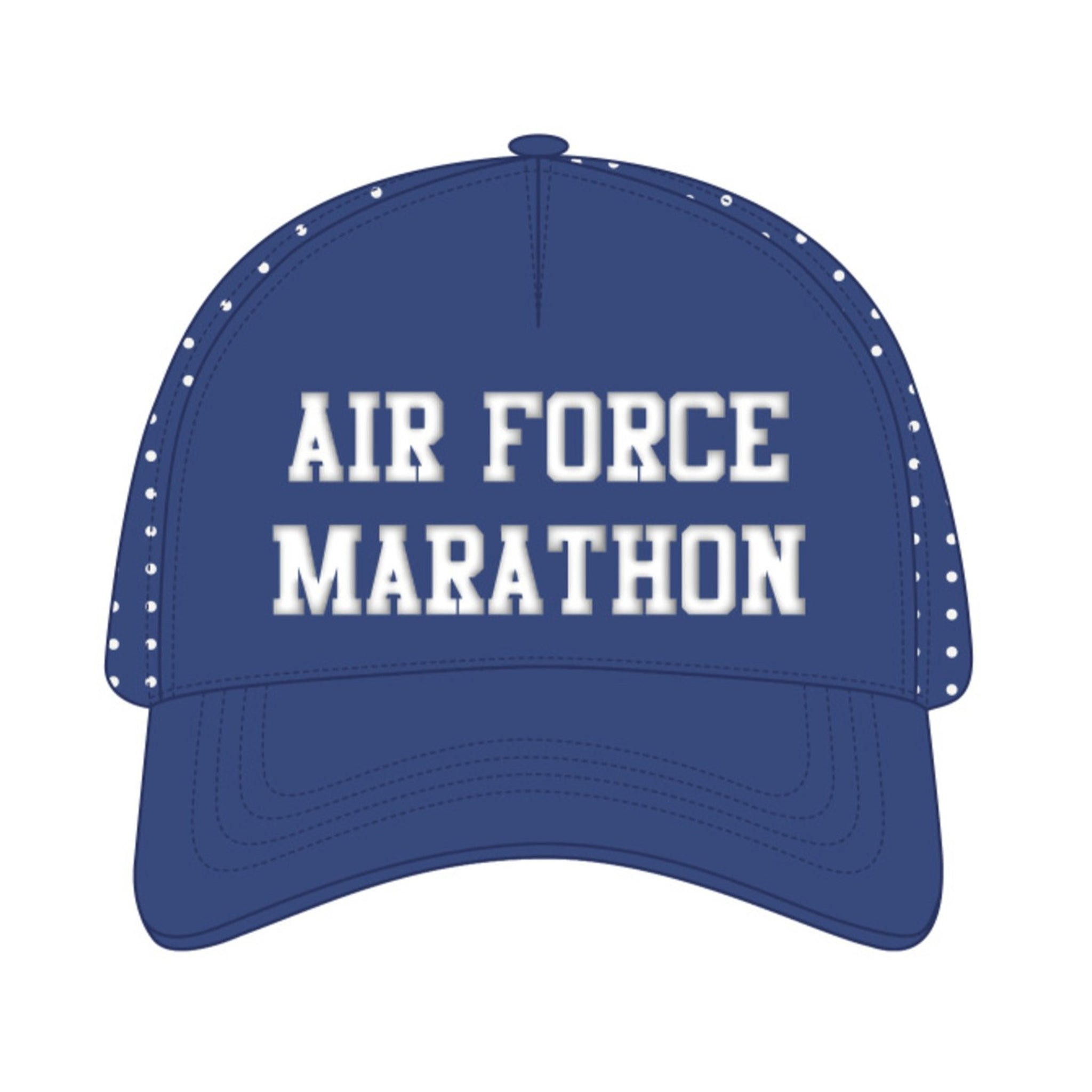 Perforated Mesh Trucker Hat Air Force Marathon