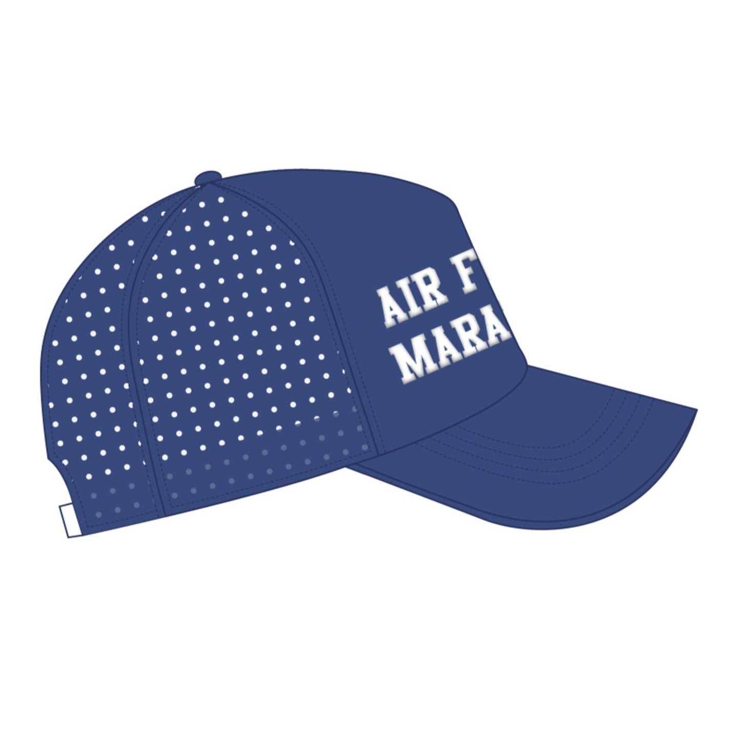 Perforated Mesh Trucker Hat Air Force Marathon