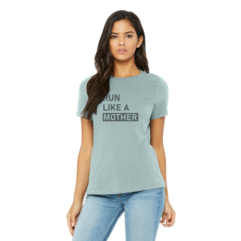 Women's Run Like a Mother Relaxed Triblend Tee