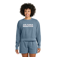 Women’s Mid-Length Crewneck Sweatshirt Air Force Marathon