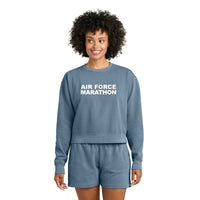 Women’s Mid-Length Crewneck Sweatshirt Air Force Marathon