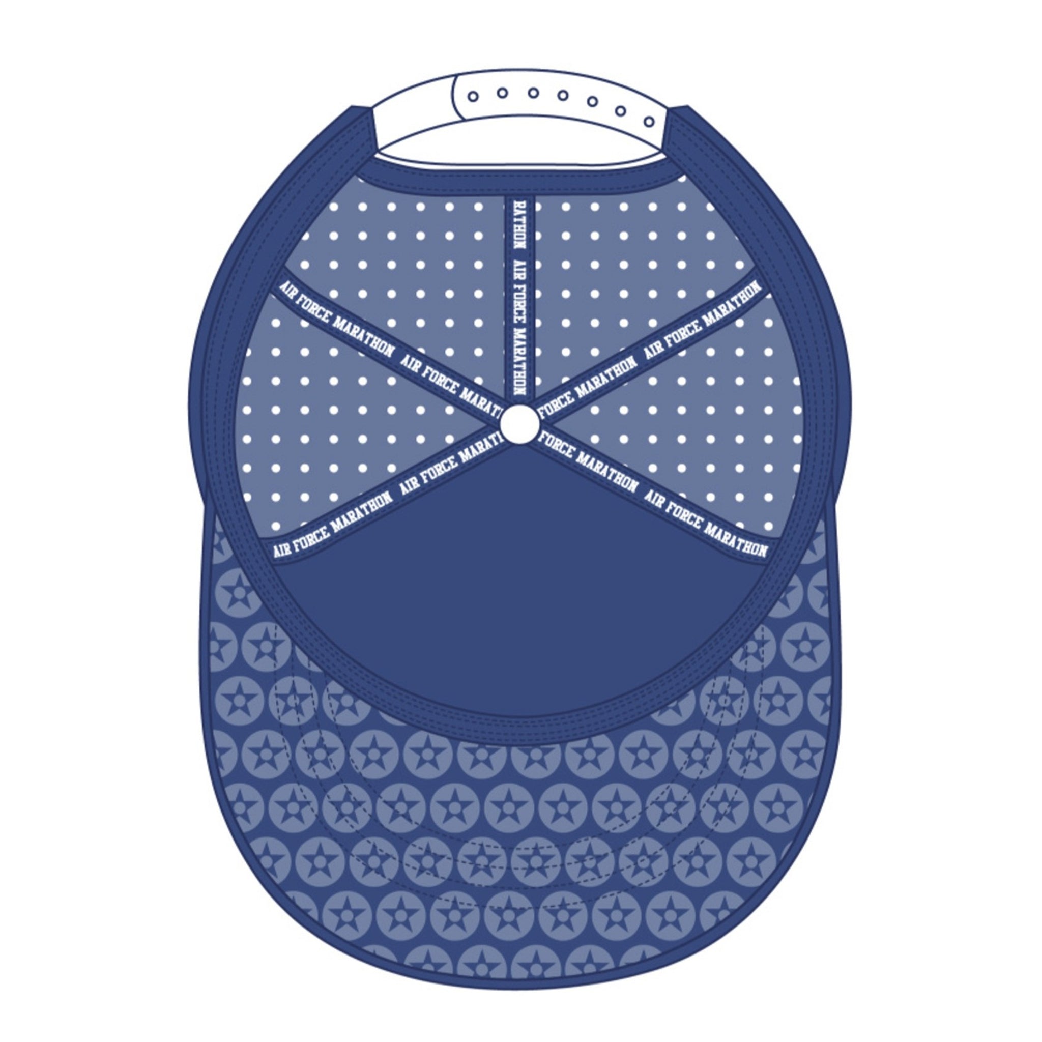 Perforated Mesh Trucker Hat Air Force Marathon