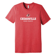 Unisex Cedarville XC Triblend Short Sleeve Tee