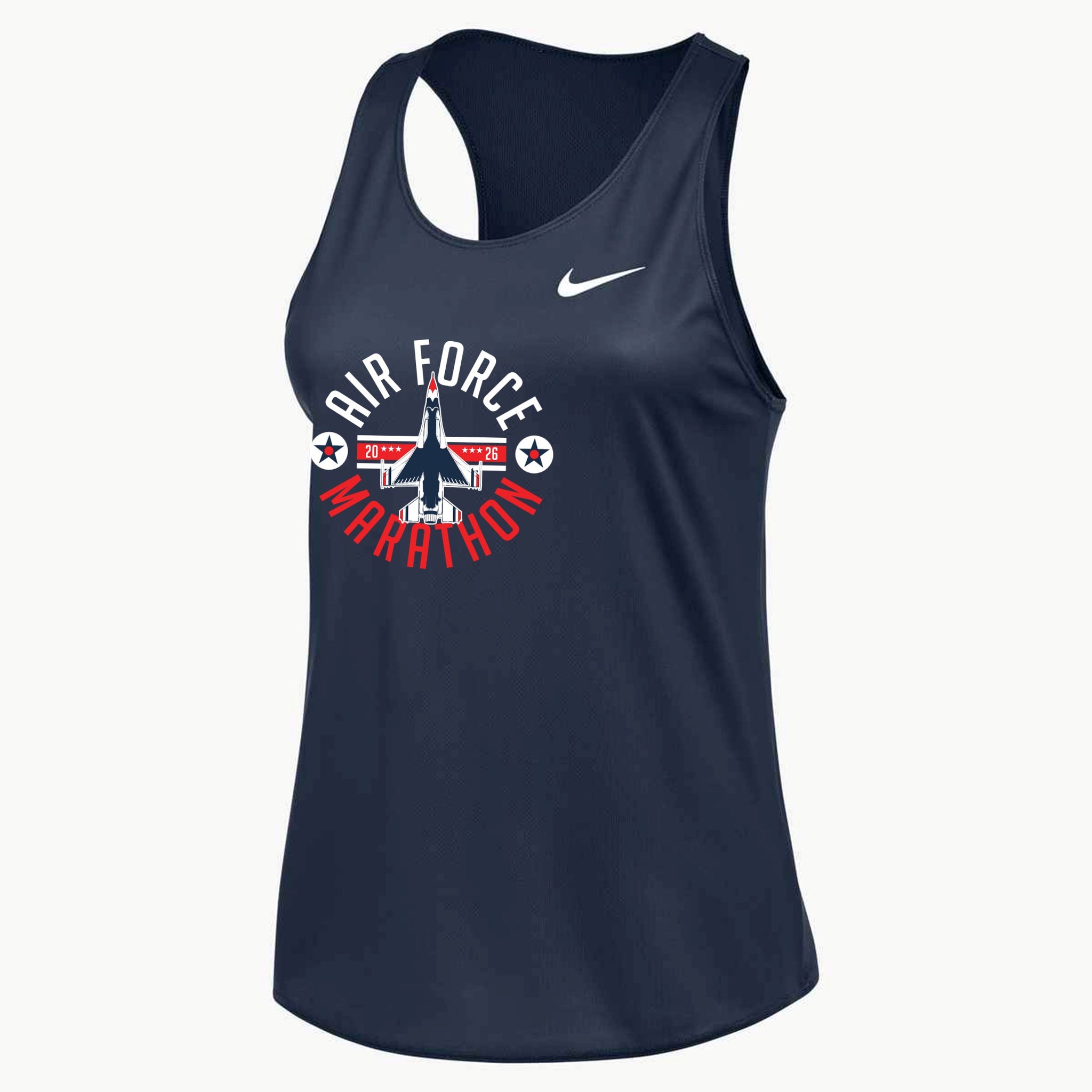 Women's Nike Fast Singlet Air Force Marathon Thunderbird