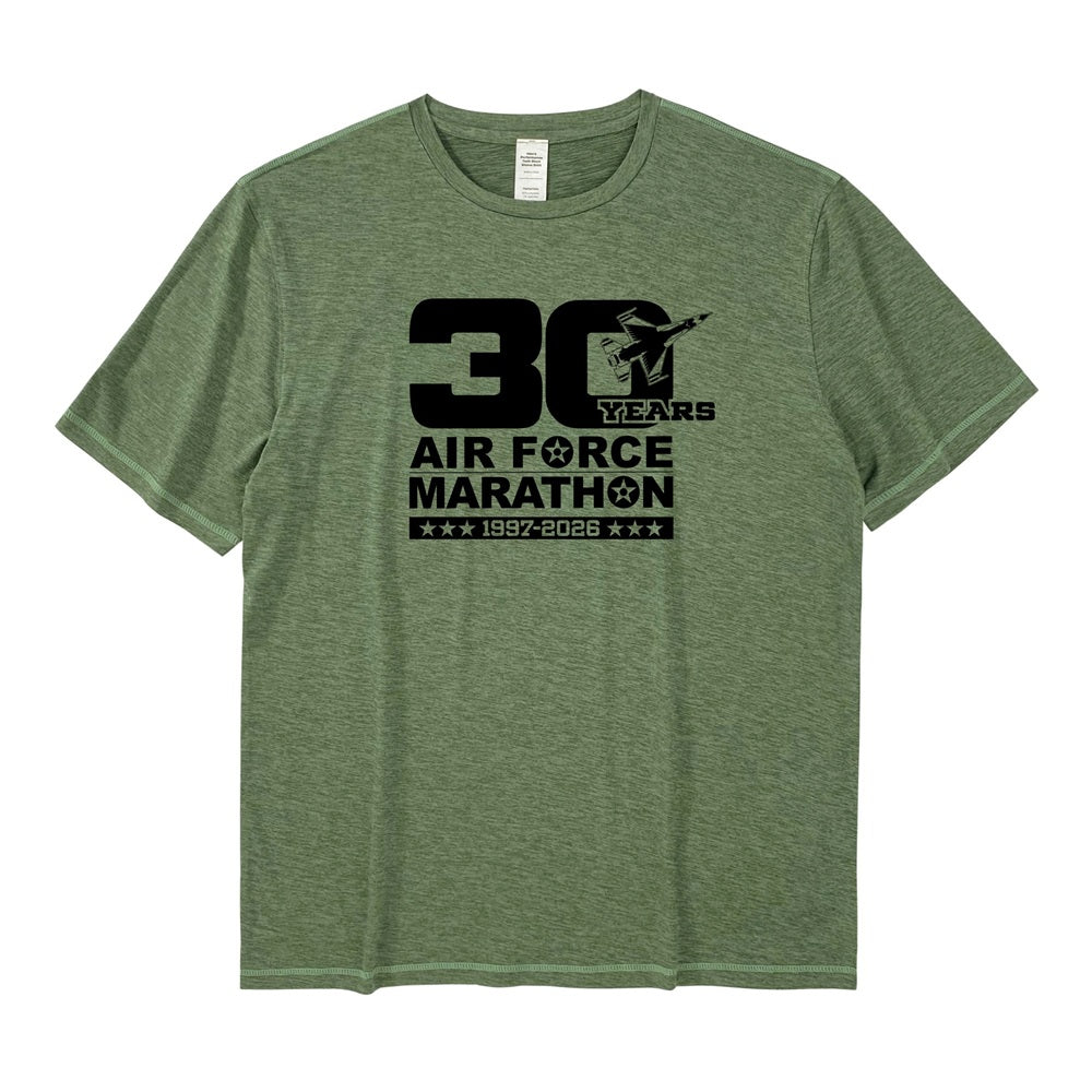 Men's Runners Plus Performance Tech Short Sleeve Air Force Marathon 30 Years