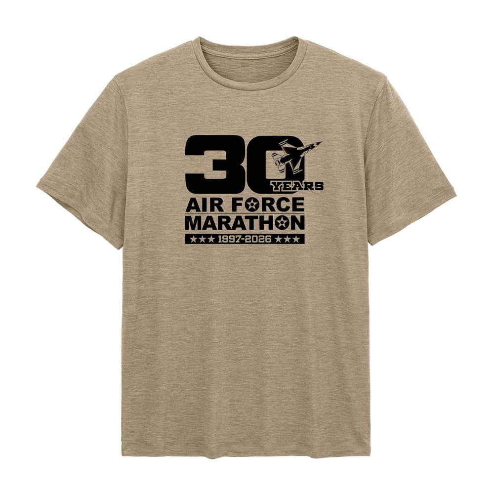 Men's Runners Plus Performance Tech Short Sleeve Air Force Marathon 30 Years
