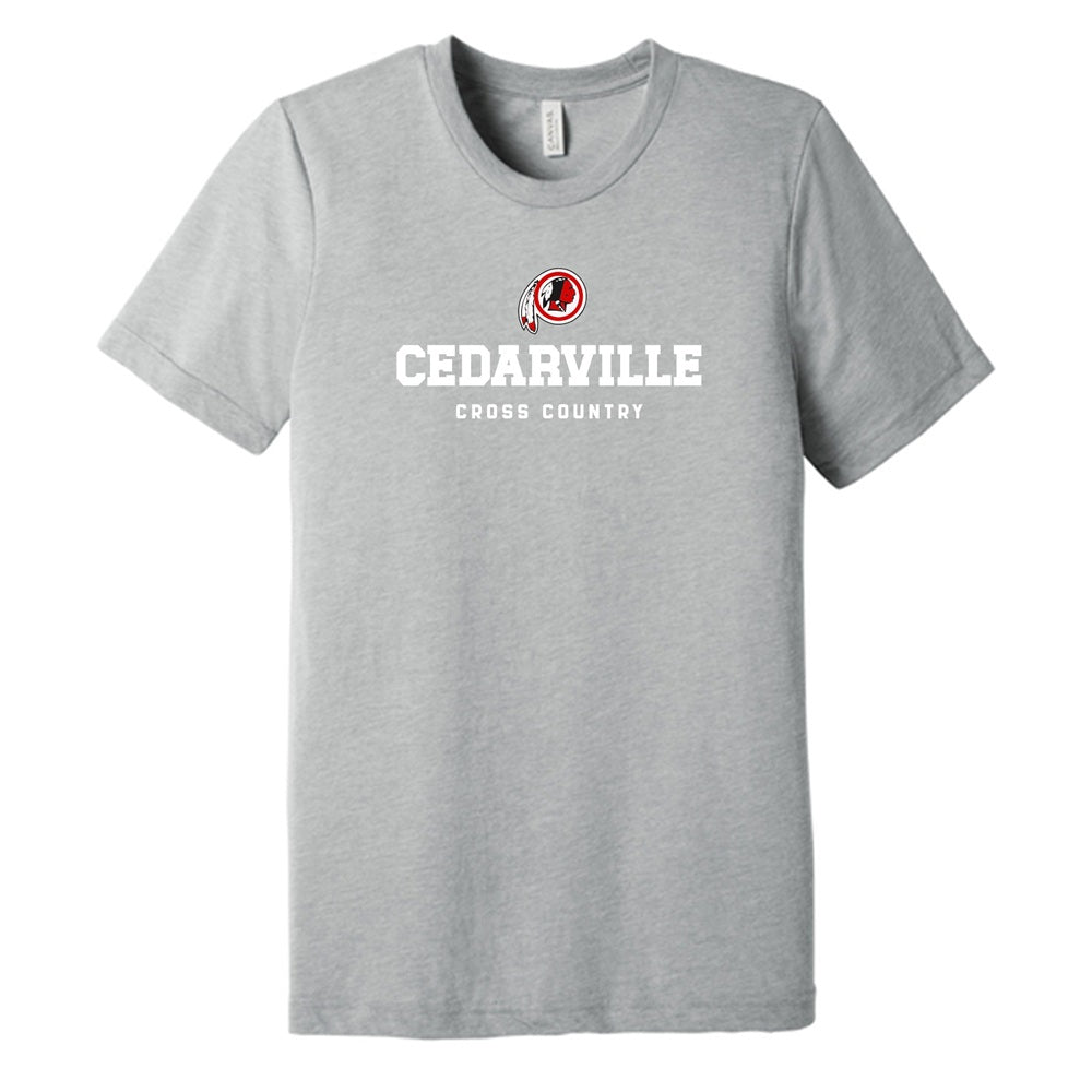 Unisex Cedarville XC Triblend Short Sleeve Tee
