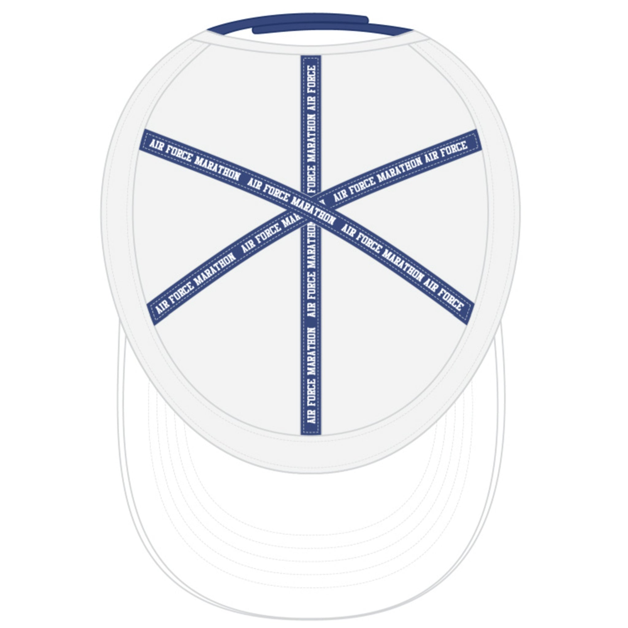 Classic 6 Panel Running Hat Air Force Marathon
