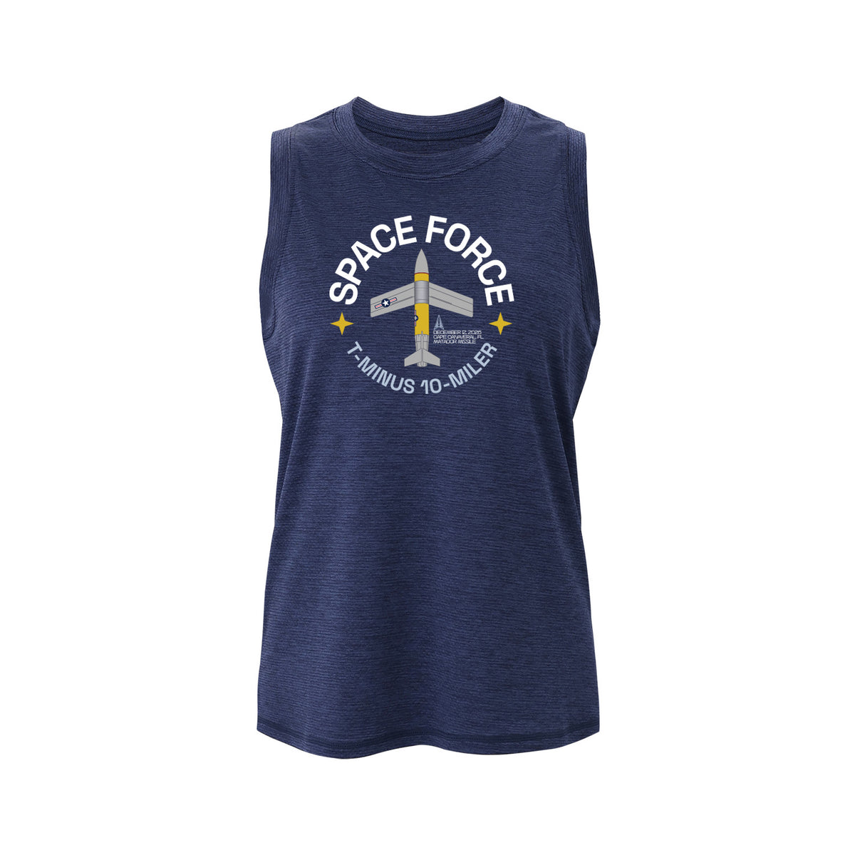 Women's Runners Plus LuxDry Space Force T-Minus 10-Miler Matador High Neck Tank