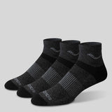 Saucony Inferno Cushioned Merino Wool Quarter 3-pack Socks