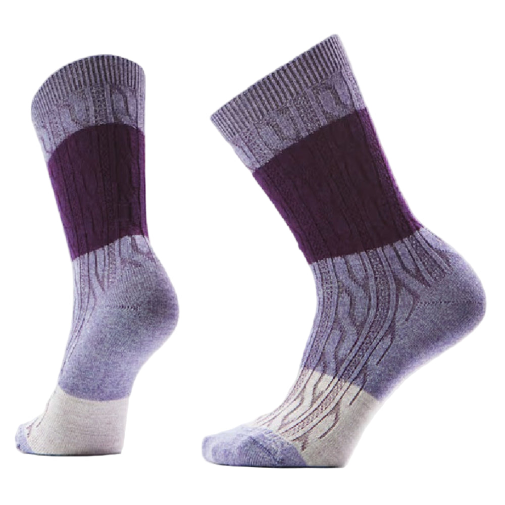 Smartwool Everyday Color Block Cable Crew Socks