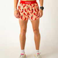 Pantalones cortos de running ChicknLegs de 4" con abertura para hombre
