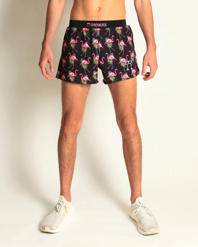 Pantalones cortos de running ChicknLegs de 4" con abertura para hombre