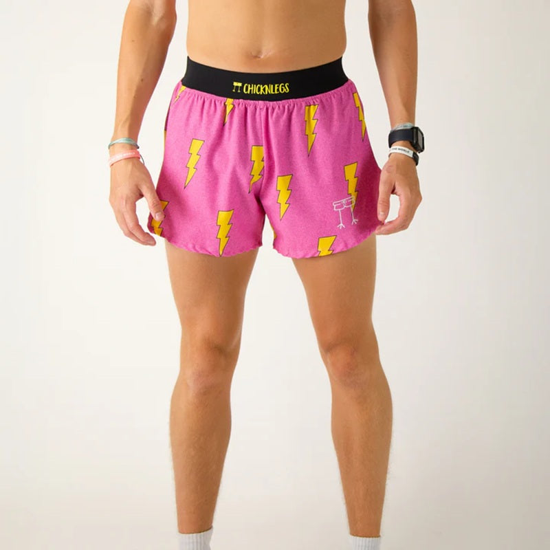 Pantalones cortos de running ChicknLegs de 4" con abertura para hombre