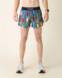 Pantalones cortos de running ChicknLegs de 4" con abertura para hombre