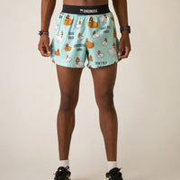 Pantalones cortos de running ChicknLegs de 4" con abertura para hombre