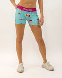Pantalones cortos de compresión ChicknLegs de 3" para mujer