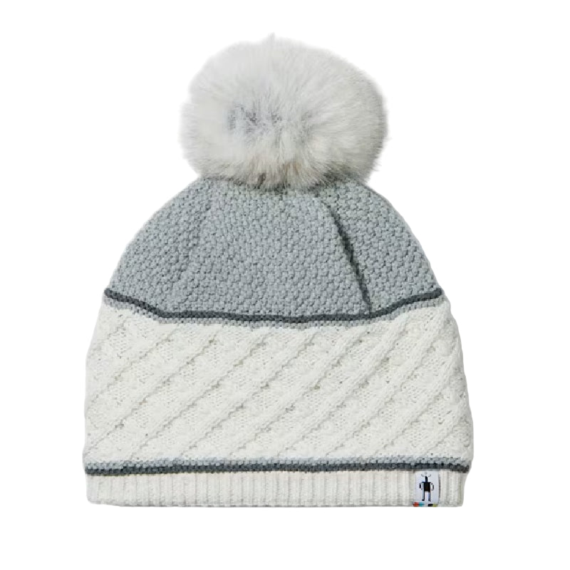 Smartwool Cable Knit Colorblock Pom Beanie
